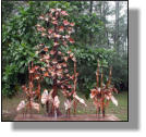 Copper oak tree fountain about 6 feet tall and five feet long