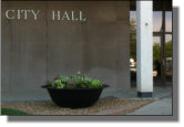 One of two 65" sugar kettles used in new landscaping of West Monroe City Hall.