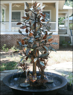 Magnolia heron fountain