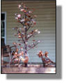 Copper dogwood tree fountain