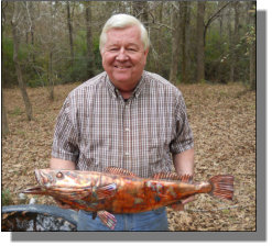 Buddy with copper fish