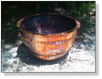 Coper urn made for some folks in California. About 45" across