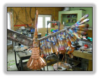 Beginning the flying heron  Step One