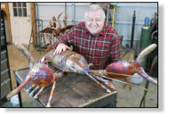 Buddy with the giant crawfish.