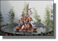 Chicago Heron in cast iron kettle in Lafayette, LA Medical facility